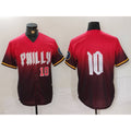 Philadelphia Phillies #10 JT Realmuto Red Puhics 2024 City Connect Limited Stitched Jerseys
