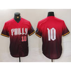 Philadelphia Phillies #10 JT Realmuto Red Puhics 2024 City Connect Limited Stitched Jerseys