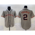 San Francisco Giants #2 Willy Adames Gray Puhics Cool Base Stitched Jersey 2