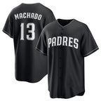 San Diego Padres #13 Manny Machado Black Puhics Lights Out Limited Stitched Jersey