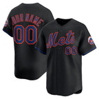 Custom New York Mets Black Puhics Alternate Limited Jersey