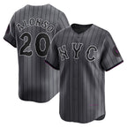 New York Mets #20 Pete Alonso Graphite Puhics 2024 City Connect Limited Player Jersey