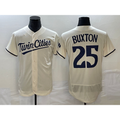 Minnesota Twins #25 Byron Buxton 2023 Cream Puhics Flex Base Stitched Jersey