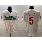 Philadelphia Phillies #5 Bryson Stott White Puhics Phanatic Cool Base Stitched Jersey