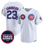 Chicago Cubs #23 Ryne Sandberg White Puhics 2025 Tokyo Series Limited Stitched Jersey