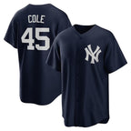 New York Yankees #45 Gerrit Cole Navy Puhics Alternate Replica Player Name Jersey