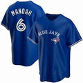 Toronto Blue Jays #6 Alek Manoah Blue Puhics Stitched Cool Base Jersey