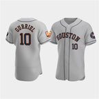 Houston Astros #10 Yuli Gurriel Gray Puhics 60th Anniversary Flex Base Stitched Jersey
