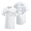 Toronto Blue Jays #32 Roy Halladay White Puhics Flexbase Fashion Jersey