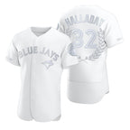 Toronto Blue Jays #32 Roy Halladay White Puhics Flexbase Fashion Jersey