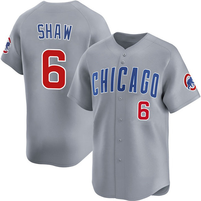 Chicago Cubs #6 Matt Shaw Grey Puhics Limited Stitched Jersey