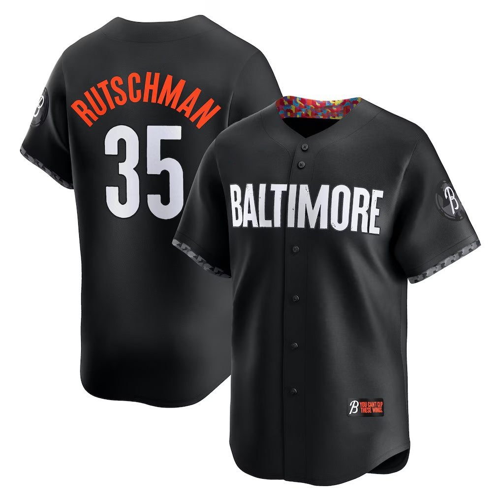 Baltimore Orioles #35 Adley Rutschman Black Puhics City Connect Limited Player Jersey