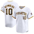 Pittsburgh Pirates #10 Bryan Reynolds White Puhics Home Limited Stitched Jersey