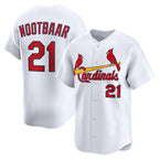 St. Louis Cardinals #21 Lars Nootbaar White Puhics Home Limited Player Jersey
