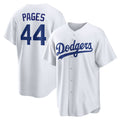 Los Angeles Dodgers #44 Andy Pages White Puhics Home Replica Jersey