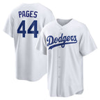 Los Angeles Dodgers #44 Andy Pages White Puhics Home Replica Jersey