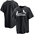 St. Louis Cardinals Black Puhics Replica Jersey
