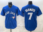 Toronto Blue Jays #7 Kazuma Okamoto Royal Puhics 2026 Cool Base Stitched Jersey