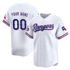 Custom Texas Rangers Active Player White Puhics 2023 World Series Champions Stitched Jersey