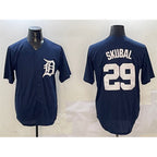 Detroit Tigers #29 Tarik Skubal Navy Puhics Cool Base Stitched Jersey