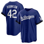 Los Angeles Dodgers #42 Jackie Robinson Royal Puhics City Connect Replica Player Jersey