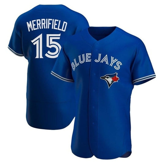 Toronto Blue Jays #15 Whit Merrifield Royal Puhics Flex Base Stitched Jersey