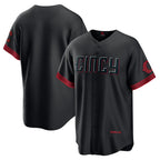 Cincinnati Reds Black Puhics City Connect Replica Jersey