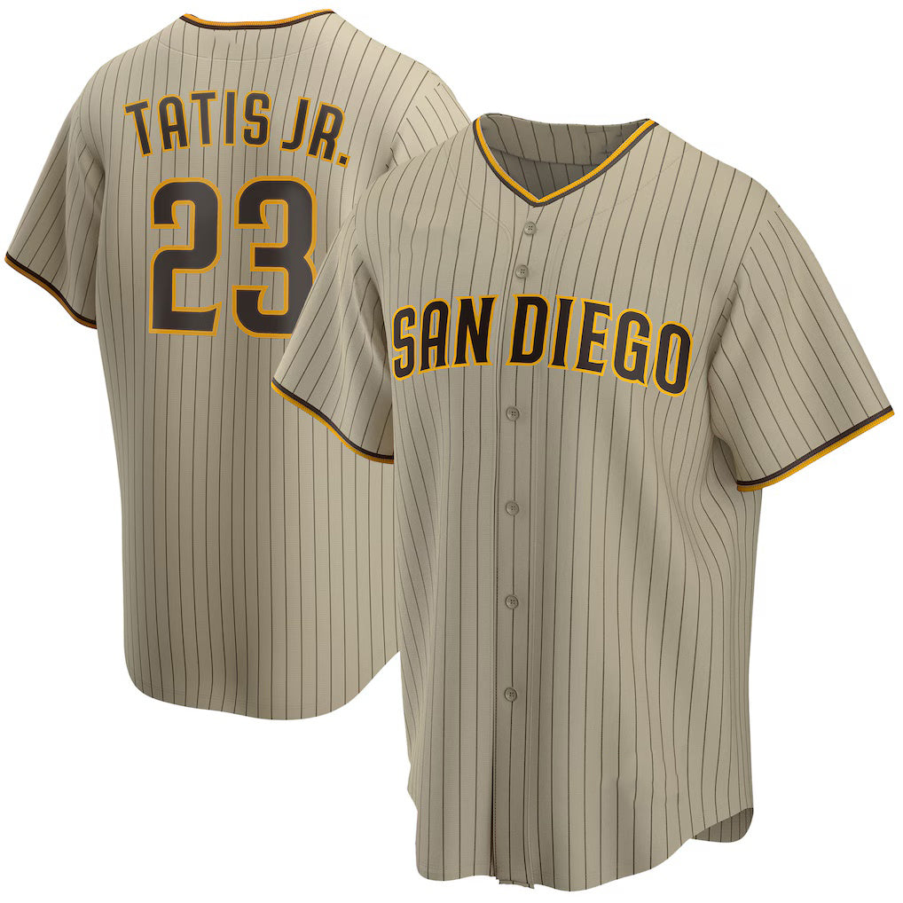 San Diego Padres #23 Fernando Tatis Jr. Tan Puhics Alternate Replica Player Jersey