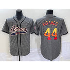 Houston Astros #44 Yordan Alvarez Grey Puhics Gridiron Cool Base Stitched Jersey