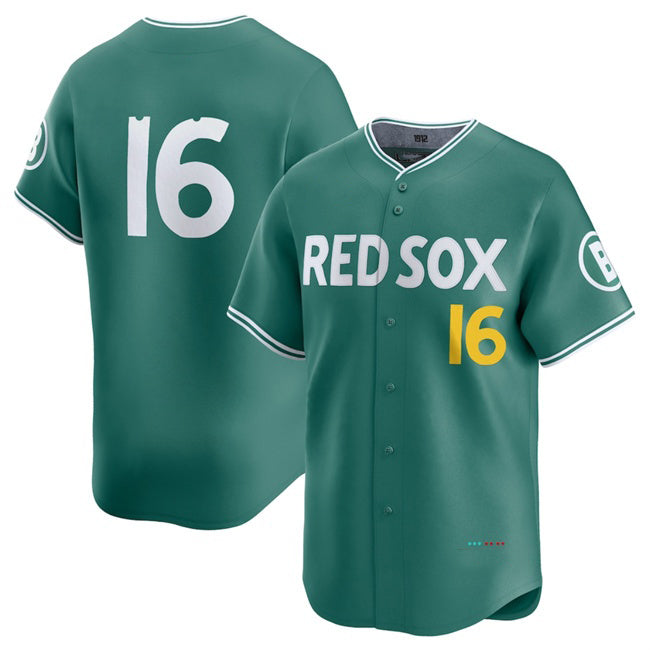 Boston Red Sox #16 Jarren Duran Green Puhics 2025 City Connect Limited Stitched Jersey