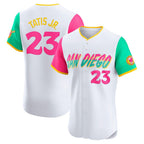 San Diego Padres #23 Fernando Tatis Jr. White Puhics City Connect Elite Jersey