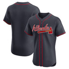 Atlanta Braves Navy Puhics Alternate Elite Jersey