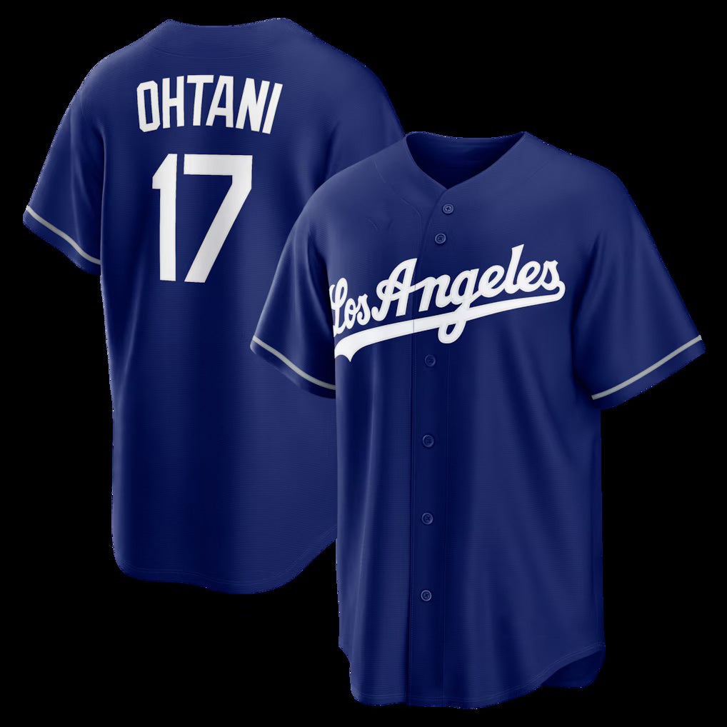 Los Angeles Dodgers #17 Shohei Ohtani Royal Puhics Alternate Replica Jersey