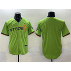 Houston Astros Blank Green Puhics 2025 City Connect Limited Stitched Jersey