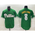 Philadelphia Phillies #8 Nick Castellanos Green Puhics 2024 City Connect Stitched Jersey