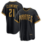 Pittsburgh Pirates #21 Roberto Clemente Black Puhics 2026 City Connect Stadium Jersey
