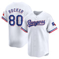 Texas Rangers #80 Kumar Rocker White Puhics Home Limited Player Jersey