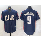 Cleveland Guardians #9 Kyle Manzardo Navy Puhics 2024 City Connect Limited Stitched Jersey