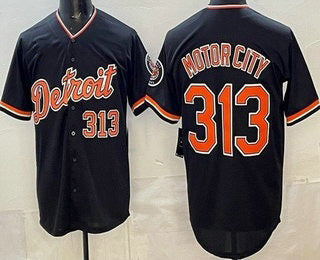 Detroit Tigers #313 Motor City Navy Puhics Limited Jersey