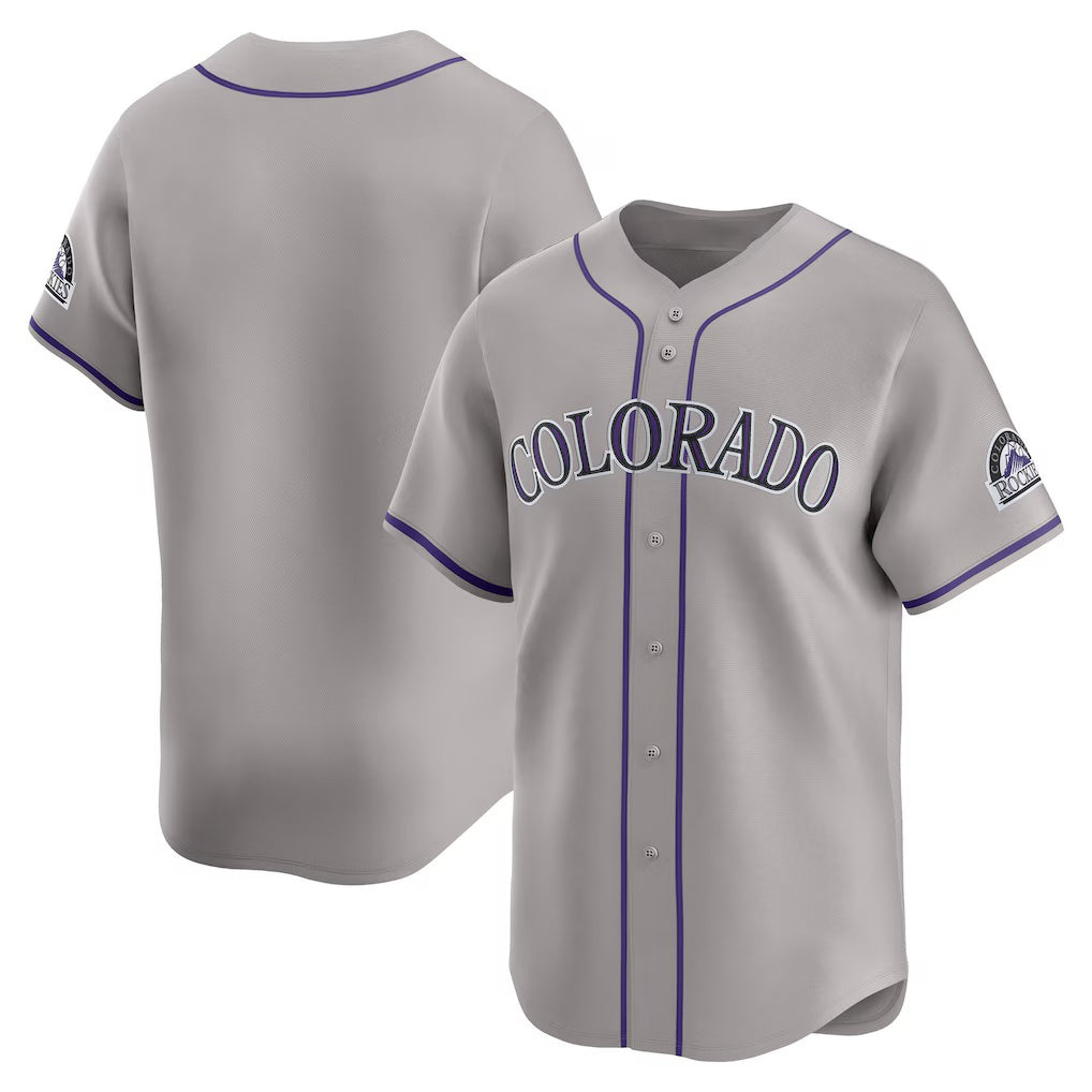 Colorado Rockies Gray Puhics Road Limited Jersey