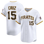 Pittsburgh Pirates #15 Oneil Cruz White Puhics Home Limited Player Jersey