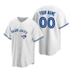 Custom Toronto Blue Jays White Puhics Stitched Cool Base Home Jersey