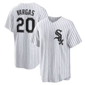 Chicago White Sox #20 Miguel Vargas White Puhics Home Replica Jersey
