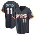 San Diego Padres #11 Yu Darvish Obsidian Puhics 2026 City Connect Stadium Jersey