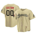 Custom Arizona Diamondbacks Gold Puhics ACTIVE PLAYER 2021 City Connect Cool Base Stitched Jersey