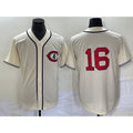 Chicago Cubs #16 Patrick Wisdom 2022 Cream Puhics Field of Dreams Cool Base Stitched Jersey