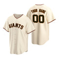 Custom San Francisco Giants Cream Puhics Stitched Cool Base Home Jersey