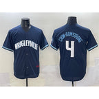 Chicago Cubs #4 Pete Crow-Armstrong Navy Puhics City Connect Stitched Jersey