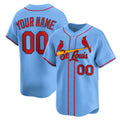Custom St. Louis Cardinals Light Blue Puhics Alternate Limited Jersey