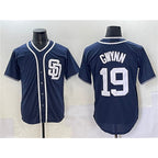 San Diego Padres #19 Tony Gwynn Navy Puhics Cool Base Stitched Jersey